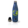 Bottiglia MONDO acciaio doppia parete ID0033 riutilizzabile 500ml blu senza BPA