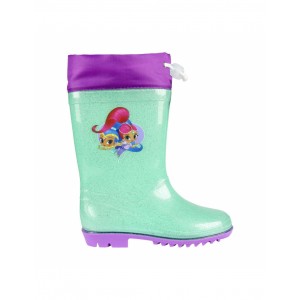 Stivaletto bambina 23-3495 galosce pioggia di gomma Shimmer and Shine glitter