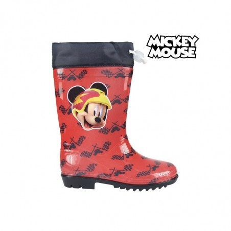 Stivaletto bambino 23-3486 galosce pioggia di gomma Topolino Rosso e nero Mickey