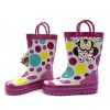 Stivaletto per bambina 23-2344 galosce pioggia di gomma con Minnie rosa a Pois