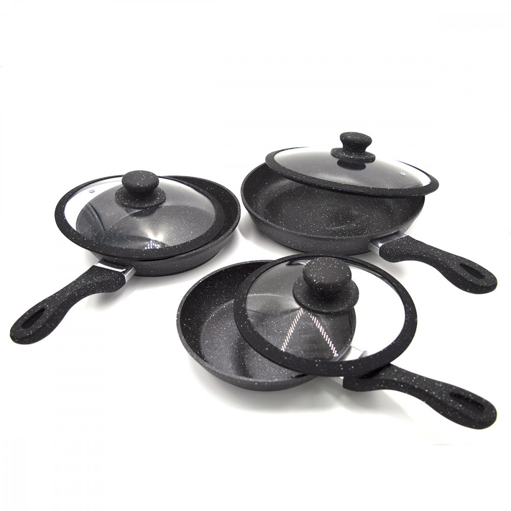 KitchenAid Stainless Steel Set di padelle in acciaio inox senza PFAS e sana ceramica antiaderente da 20 cm, 24 cm e 28 cm, resistenti, induzione, forno, lavastoviglie, argento