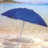 Ombrellone Cayman DIM001 tondo da mare 115 x 160 cm con asta e antivento BLU