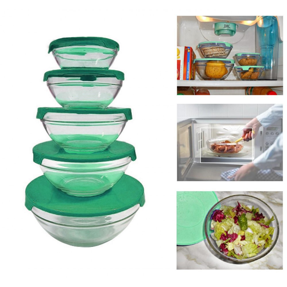 FRESHLY CONTAINED Set Contenitori per Alimenti Quadrati in Plastica con Coperchi (8 pz) - Contenitori Ermetici per Alimenti Senza BPA da 710 ml Adatti per Microonde, Congelatore, Lavastoviglie