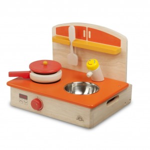 Cucina realistica portatile per bambini 145571 con padella e paletta