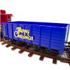 Treno per albero di Natale a batteria 258108 con luci e suoni 36 pezzi 80x19 cm