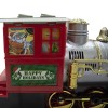 Treno per albero di Natale a batteria 258108 con luci e suoni 36 pezzi 80x19 cm