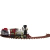 Treno per albero di Natale a batteria 258108 con luci e suoni 36 pezzi 80x19 cm