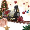 Treno per albero di Natale a batteria 258108 con luci e suoni 36 pezzi 80x19 cm