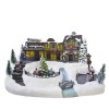 Villaggio natalizio decorazione TRENO 361001 movimento luci e musica 37x27x21 cm