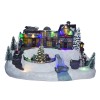 Villaggio natalizio decorazione TRENO 361001 movimento luci e musica 37x27x21 cm