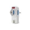 Adattatore multipresa salva spazio con 2 porte usb interruttore con spina schuko