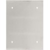 Armadietto porta medicinali con chiave acciaio inox vetro satinato 30x12x45h cm