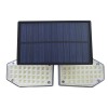 Lampada a pannello solare grandangolare 270° 78 LED 640788 sensore movimento