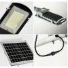 Lampione faro led stradale 100W con staffa 061007 pannello solare crepuscolare