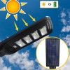 Lampione a ricarica solare 000107 telecomando e sensore movimento 120W 192 Led