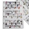 Tombola della smorfia napoletana 423192 con 90 numeri in legno e 48 cartelle