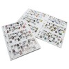 Tombola della smorfia napoletana 423192 con 90 numeri in legno e 48 cartelle