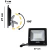 Faro Luce led esterno da muro 50W impermeabile 115837 IP66 6500K luce fredda