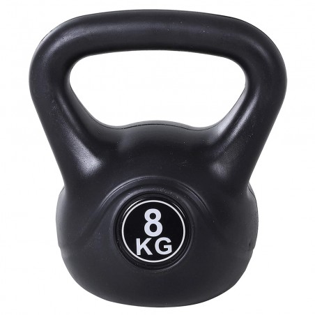 Kettlebell fitness da 8kg in pvc 186960 con sabbia e maniglia anti sfregamento