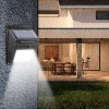 2 pz Faretto da muro ricarica solare e sensore di movimento SMD 20 LED 1200mAH