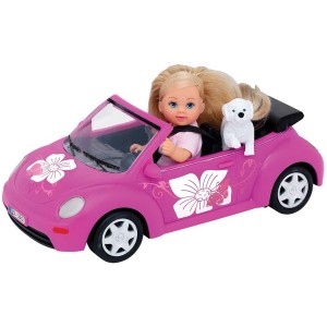 Evi's Beetle auto Evi rosa con cucciolo SIMBA 515393 auto giocattolo per bambina