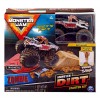 MONSTER JAM DIRT starter set Zombie / Eart Shaker 553688 set con rampa e sabbia