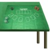 Tappeto copritavolo Black Jack 478000 panno verde per gioco del Poker 60x90 cm