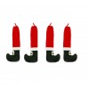 Set 4 copripiedi natalizio 6145015 rivestimento per sedia piede di Babbo Natale
