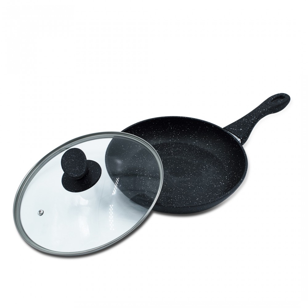 Tibbicc Set Padelle Antiaderenti Ibride 6 Pezzi Con Coperchi - 20, 25, 30 Cm, Atossiche, Lavabili In Lavastoviglie, Per Induzione