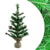 Albero Di Natale 60H Cm 309020 Con base in juta In PVC Abete Artificiale