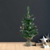 Albero Di Natale 60H Cm 309020 Con base in juta In PVC Abete Artificiale