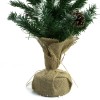 Albero Di Natale 90H Cm 309019 Con pigne e base in juta Abete Artificiale