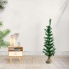 Albero Di Natale 90H Cm 309019 Con pigne e base in juta Abete Artificiale