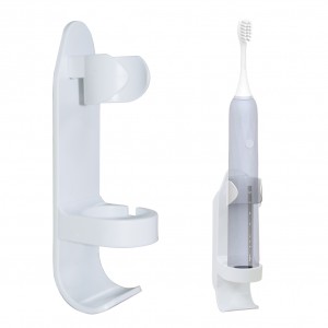 Porta spazzolino elettrico TMX00007 V2 montaggio su parete con adesivo Bianco