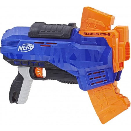 Hasbro Nerf arma giocattolo N STRIKE 543861 RUKKUS ICS-8 con capacità di 8 dardi