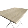 Tavolo Bingo80 pieghevole in acciaio verniciato e top in legno 80x60xH72 cm