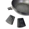 DGBAVARIA set tegami 17pz 20-24-28 cm 255028 NERO manici rimovibili e mestoli