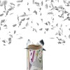 Cannone sparacoriandoli bianchi taglia L 60 cm NY132 per feste party eventi
