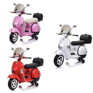 Piaggio Vespa PX 150 Full Elettrica 12V per Bambini con bauletto e paravento MP3