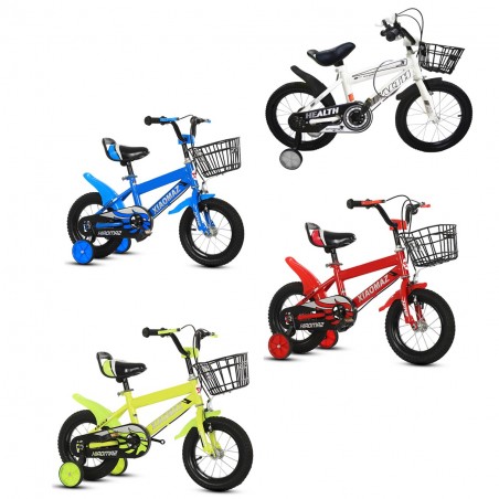 Bicicletta Magic da bambini taglia 12 con cestino età 3 -5 anni con rotelle