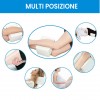 Cuscino per gambe memory foam DOUBLE 'C' 185796 con gel raffreddante ortopedico