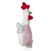 Decorazione peluche Gallina art. 234051 altezza 62 cm in stoffa pasqua decoro