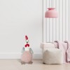 Decorazione peluche Gallina art. 234051 altezza 62 cm in stoffa pasqua decoro