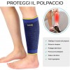 Fascia elastica polpaccio DUNLOP a compressione 990484 migliora la circolazione