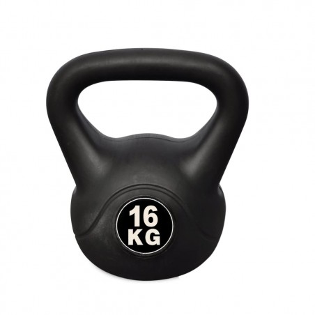 Kettlebell Fitness Da 16kg In Pvc Con Sabbia E Maniglia Anti Sfregamento