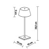 Lampada tavolo a led ricaricabile USB con accensione a contatto luce calda H38cm