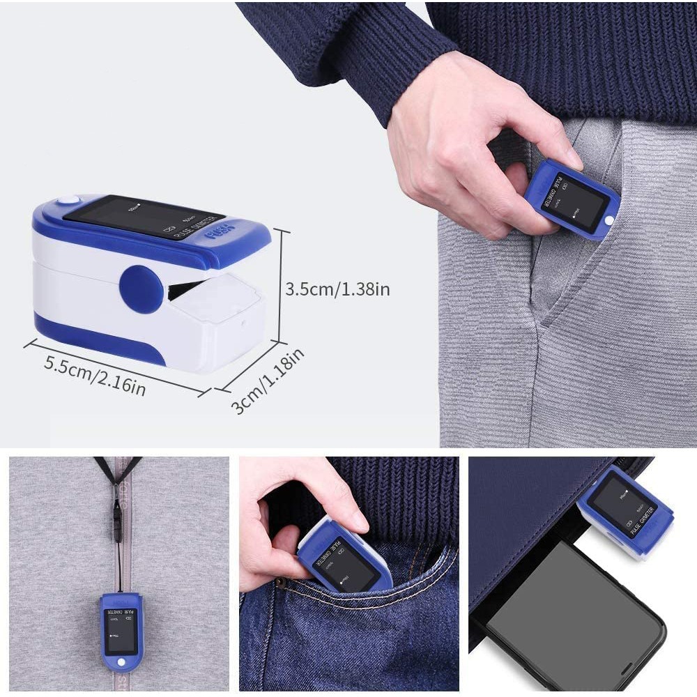Ossimetro Da Dito LED Per Adulti – Misura SPO2, Frequenza Cardiaca, Ritmo Respiratorio, PI - Foto 3