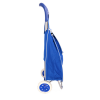 Trolley per la spesa con borsa colore BLU in poliestere art. 741057 con ruote