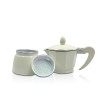 Set 3 caffettiere BEIGE in alluminio art. 333025 manico soft touch 1-3-6 tazze