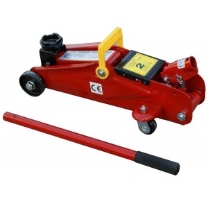 Cric idraulico a carrello per auto max 2 tonnellate con valigetta sollevatore